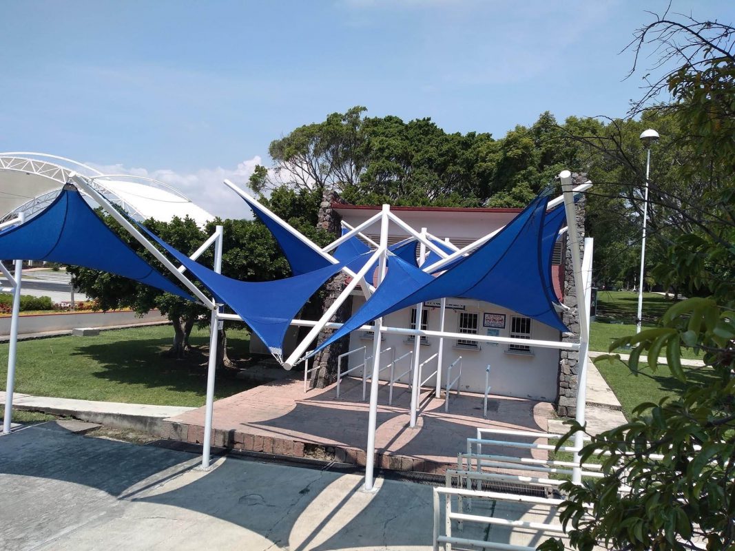 HGMS chuyên thi công Bạt Căng PVDF , Mái che bạt căng,