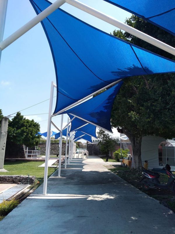 HGMS chuyên thi công Bạt Căng PVDF , Mái che bạt căng,