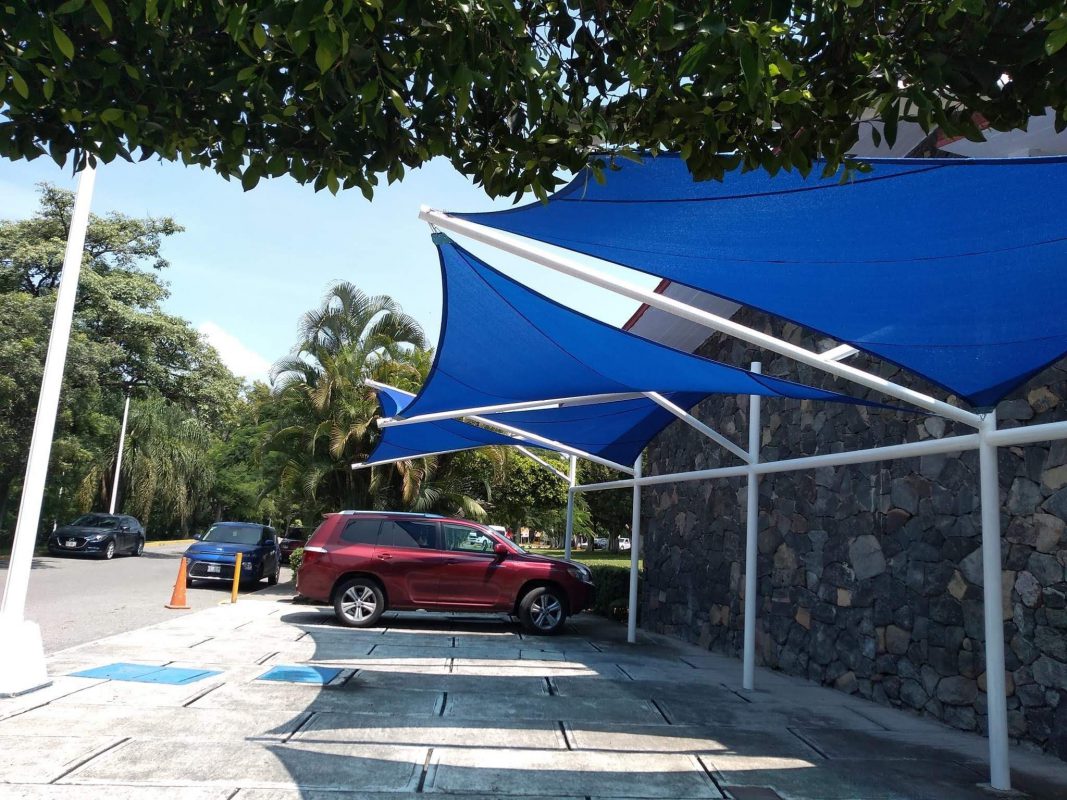 HGMS chuyên thi công Bạt Căng PVDF , Mái che bạt căng,