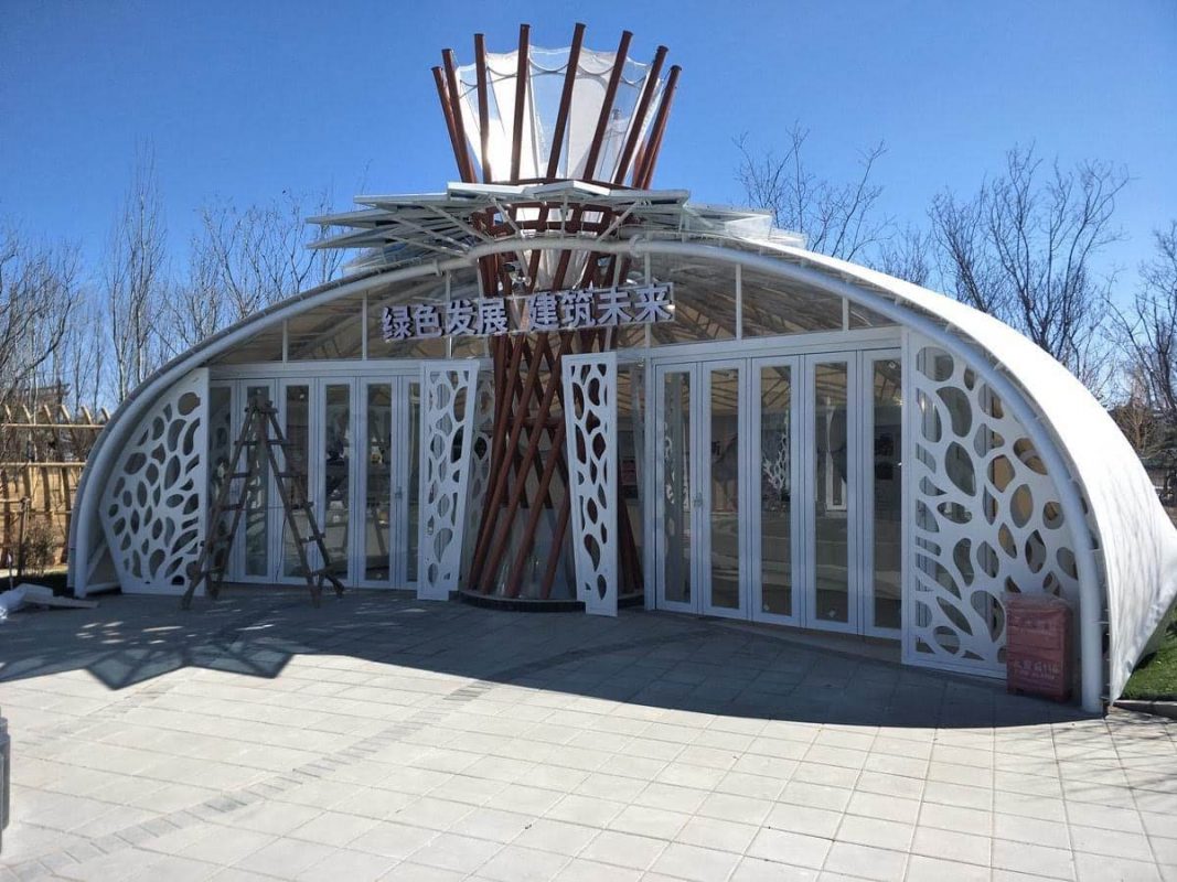 HGMS chuyên thi công Bạt Căng PVDF , Mái che bạt căng,