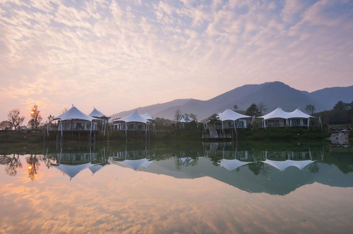 HGMS chuyên thi công Bạt Căng PVDF , Mái che bạt căng,