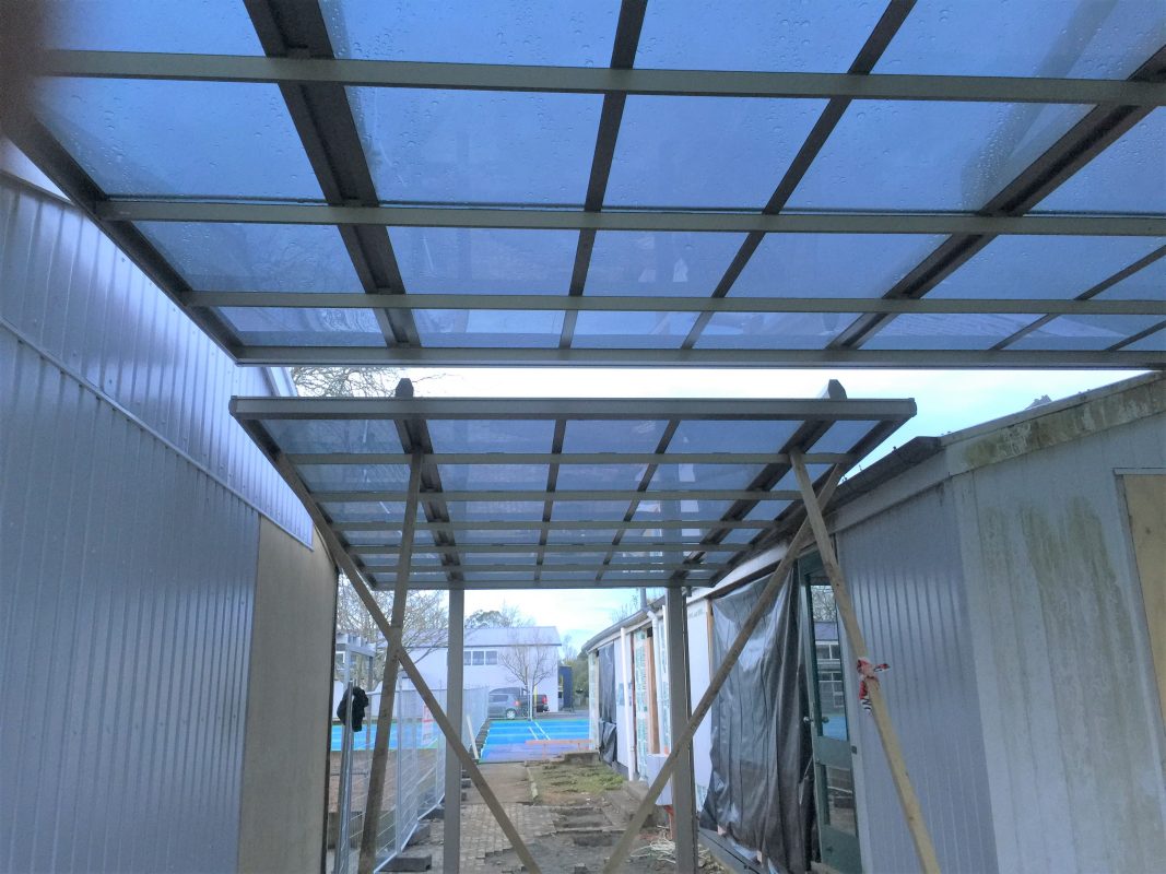 HGMS chuyên thi công Bạt Căng PVDF , Mái che bạt căng,