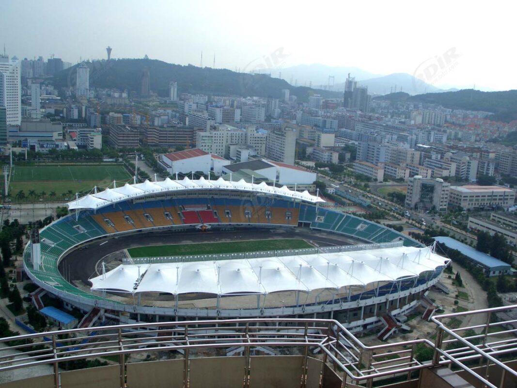 HGMS chuyên thi công Bạt Căng PVDF , Mái che bạt căng,