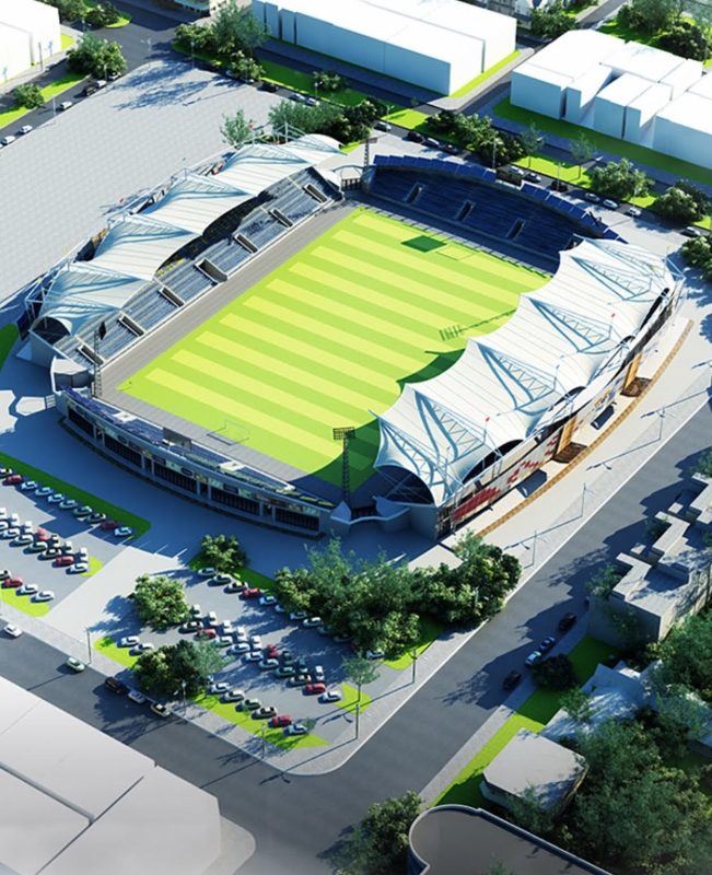 HGMS chuyên thi công Bạt Căng PVDF , Mái che bạt căng,