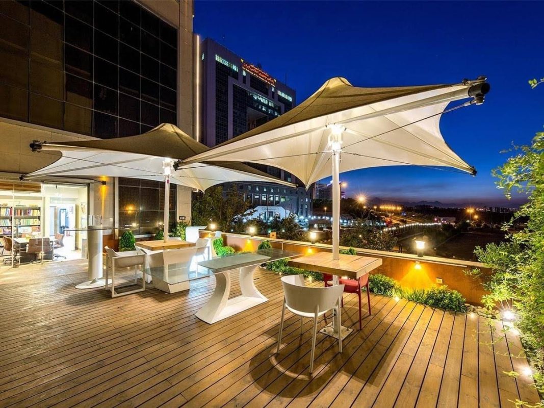 HGMS chuyên thi công Bạt Căng PVDF , Mái che bạt căng,