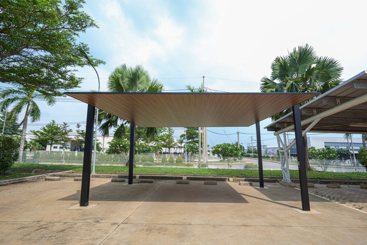 HGMS chuyên thi công Bạt Căng PVDF , Mái che bạt căng,