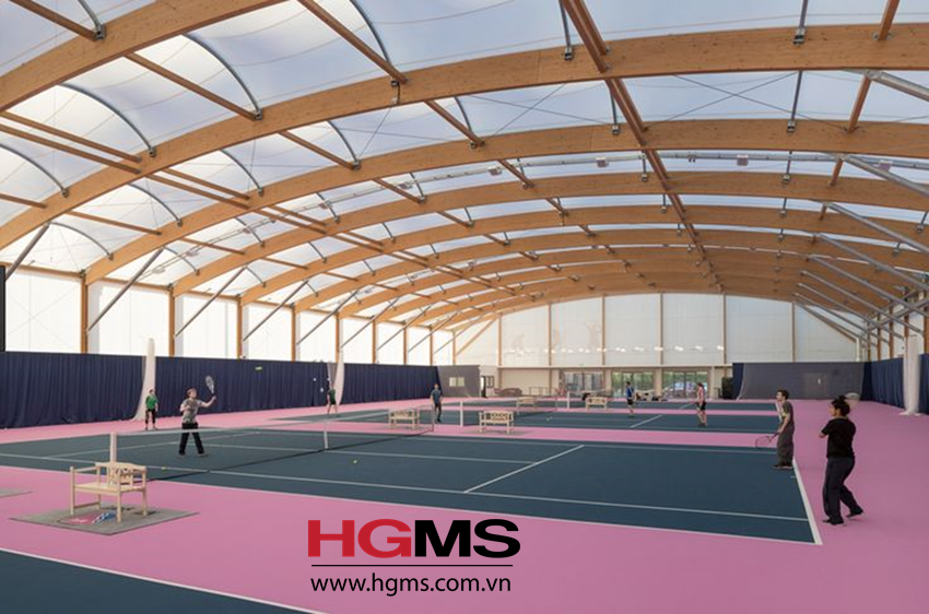 HGMS chuyên thi công Bạt Căng PVDF , Mái che bạt căng,