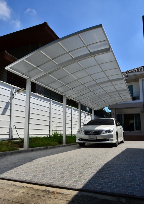HGMS chuyên thi công Bạt Căng PVDF , Mái che bạt căng,