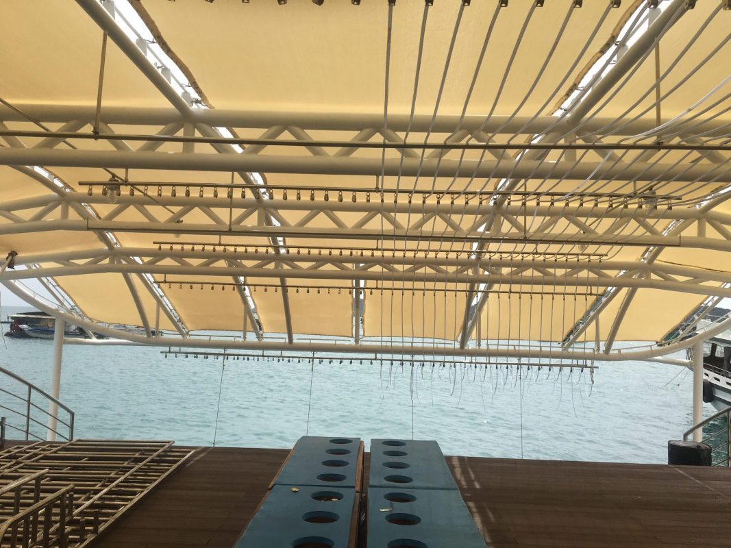 HGMS chuyên thi công Bạt Căng PVDF , Mái che bạt căng,