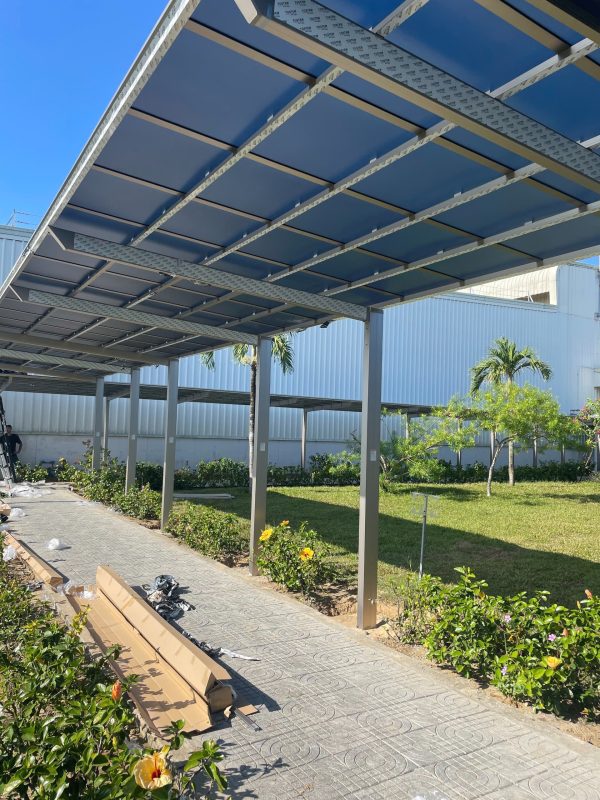 HGMS chuyên thi công Bạt Căng PVDF , Mái che bạt căng,