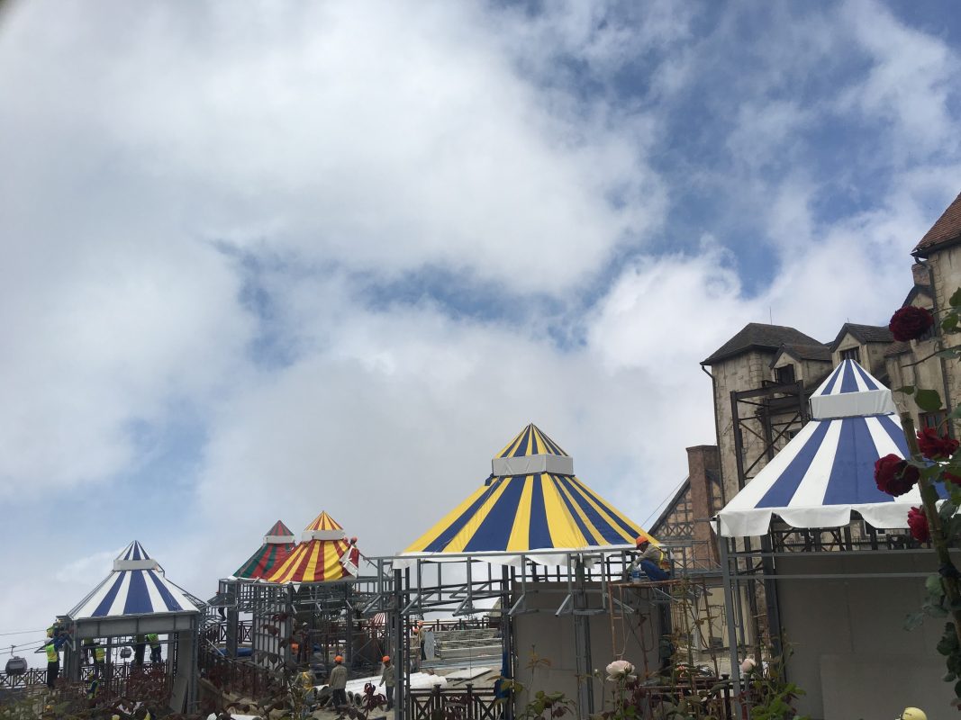 HGMS chuyên thi công Bạt Căng PVDF , Mái che bạt căng,